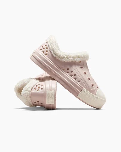 Grey Converse Chuck Taylor All Star Play Lite CX Sherpa Kids' Sneakers Canada | C-70328169