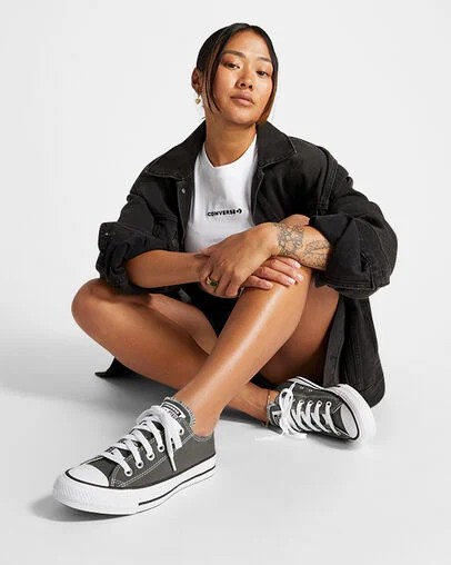 Grey Converse Chuck Taylor All Star Women Canvas Shoes Canada | C-73082699
