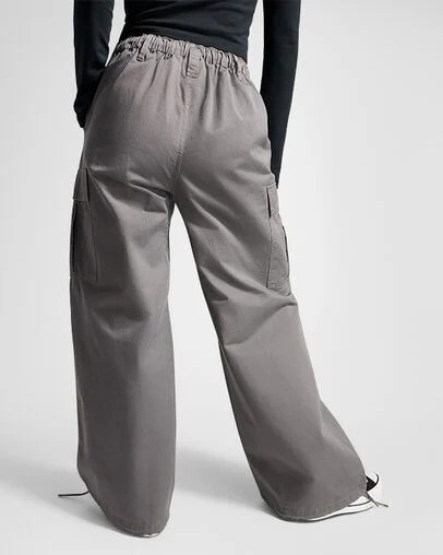 Grey Converse Fleece Women Cargo Pants Canada | C-29657039