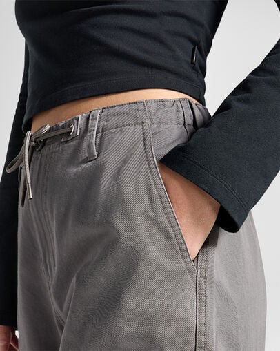 Grey Converse Fleece Women Cargo Pants Canada | C-29657039