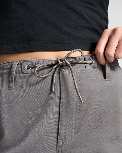 Grey Converse Fleece Women Cargo Pants Canada | C-29657039