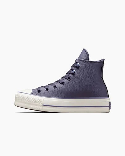 Grey Purple / Lavender Grey Converse Chuck Tayor All Star Lift Women Platform Shoes Canada | C-32571409