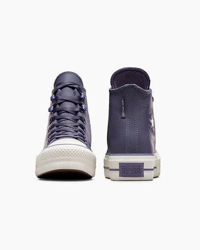Grey Purple / Lavender Grey Converse Chuck Tayor All Star Lift Women Platform Shoes Canada | C-32571409