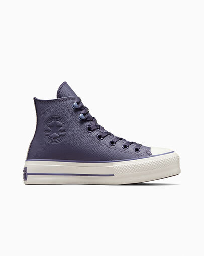 Grey Purple / Lavender Grey Converse Chuck Tayor All Star Lift Women Platform Shoes Canada | C-32571409