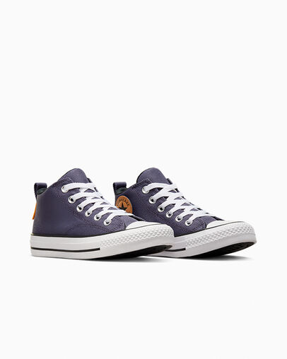 Grey Purple / White Converse Chuck Taylor All Star Malden Street Kids' Boots Canada | C-17924039