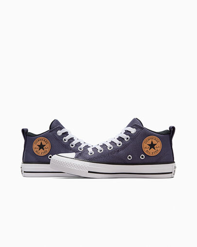 Grey Purple / White Converse Chuck Taylor All Star Malden Street Kids' Boots Canada | C-17924039