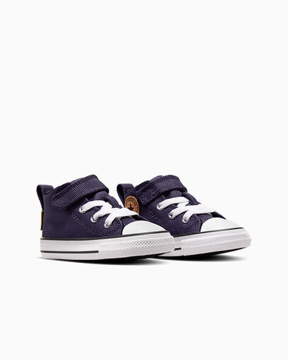 Grey Purple / White Converse Chuck Taylor All Star Malden Street Kids' Canvas Shoes Canada | C-98125349