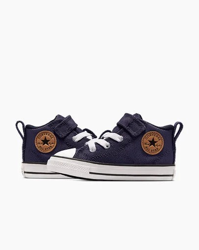Grey Purple / White Converse Chuck Taylor All Star Malden Street Kids' Canvas Shoes Canada | C-98125349