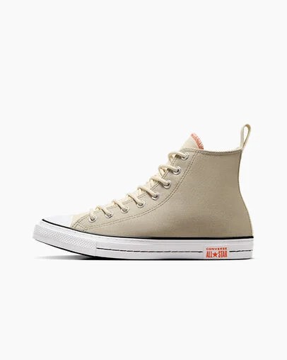 Grey / Beige White Converse Chuck Taylor All Star Vintage Athletic Women Sneakers Canada | C-40731589