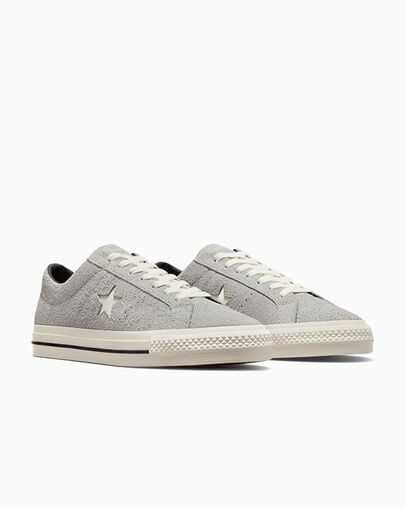 Grey / Black Converse CONS One Star Pro Suede Women Skate Shoes Canada | C-23968179