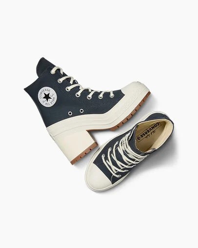 Grey / Black Converse Chuck 70 De Luxe Heel Women Sneakers Canada | C-48637299