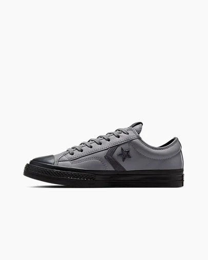 Grey / Black Converse Star Player 76 Luxe Men Tennis Shoes Canada | C-01423769