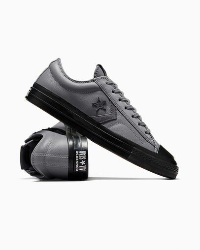 Grey / Black Converse Star Player 76 Luxe Men Tennis Shoes Canada | C-01423769