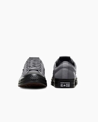 Grey / Black Converse Star Player 76 Luxe Men Tennis Shoes Canada | C-01423769