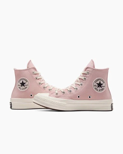 Grey / Pink Converse Chuck 70 Pearls & Studs Women Sneakers Canada | C-46781359