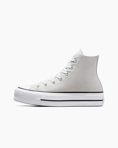 Grey / White / Black Converse Chuck Taylor All Star Lift Platform Women Canvas Shoes Canada | C-70351269