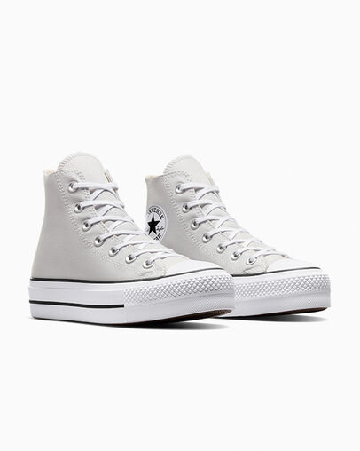 Grey / White / Black Converse Chuck Taylor All Star Lift Platform Women Canvas Shoes Canada | C-70351269