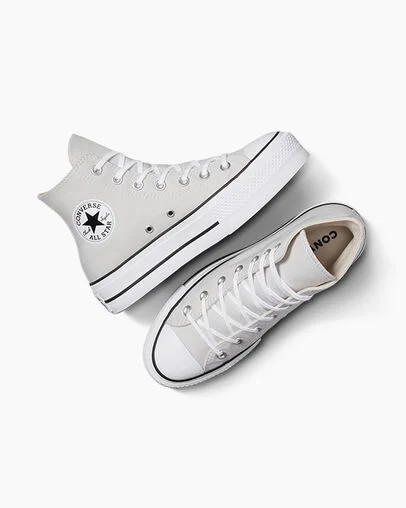 Grey / White / Black Converse Chuck Taylor All Star Lift Platform Women Canvas Shoes Canada | C-70351269