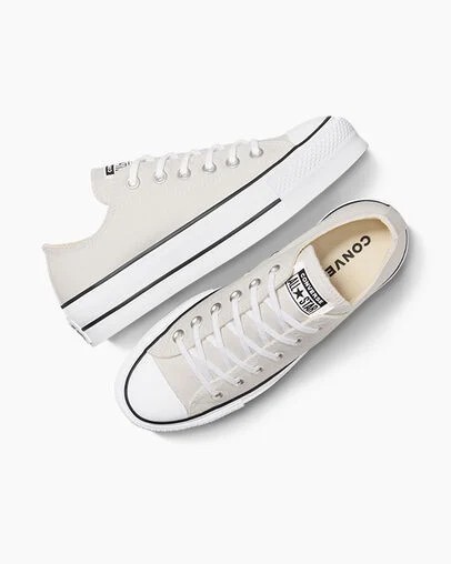 Grey / White / Black Converse Chuck Taylor All Star Lift Platform Women Canvas Shoes Canada | C-47891329