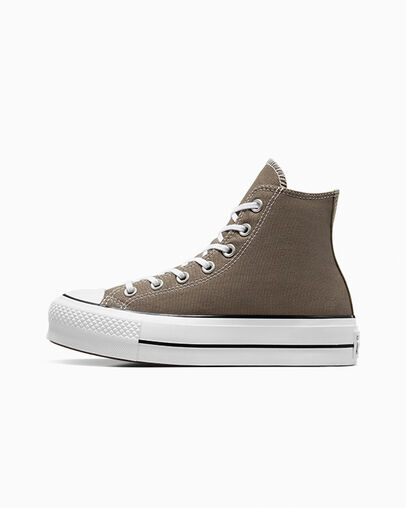 Grey / White / Black Converse Chuck Taylor All Star Lift Platform Women Canvas Shoes Canada | C-85263719