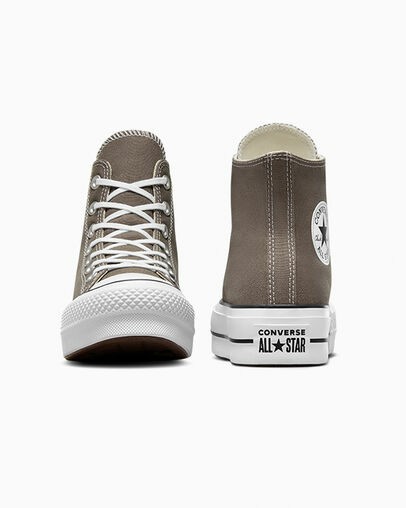 Grey / White / Black Converse Chuck Taylor All Star Lift Platform Women Canvas Shoes Canada | C-85263719