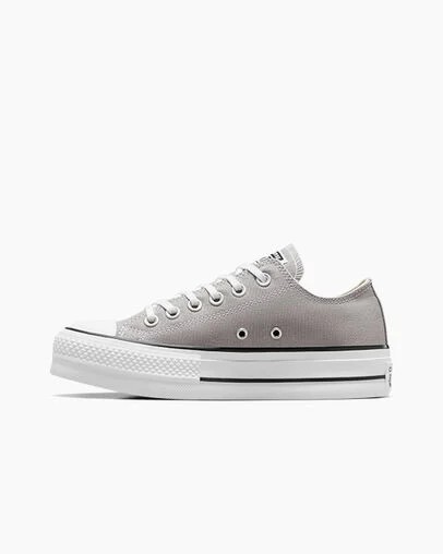 Grey / White / Black Converse Chuck Taylor All Star Lift Women Platform Shoes Canada | C-58429079