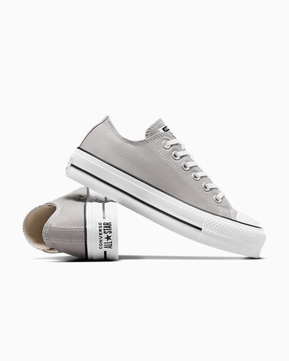 Grey / White / Black Converse Chuck Taylor All Star Lift Women Platform Shoes Canada | C-58429079