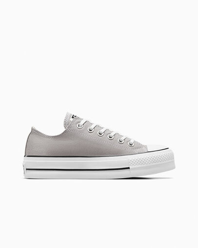 Grey / White / Black Converse Chuck Taylor All Star Lift Women Platform Shoes Canada | C-58429079