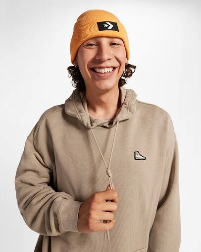 Khaki Converse Go-To Chuck 70 Loose Fit Men Hoodie Canada | C-36029879