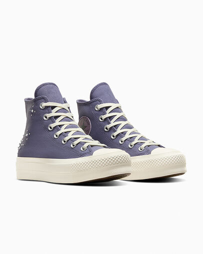 Lavender Grey / Black Converse Chuck Taylor All Star Lift Women Platform Shoes Canada | C-13705629