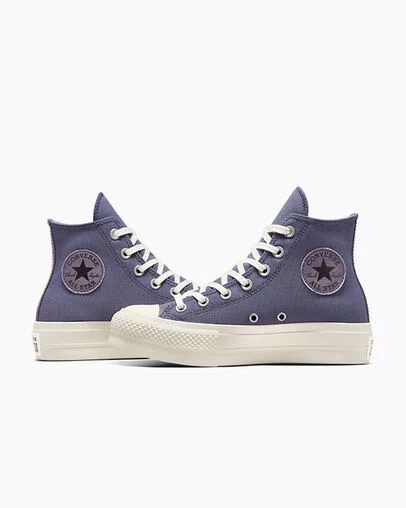 Lavender Grey / Black Converse Chuck Taylor All Star Lift Women Platform Shoes Canada | C-13705629