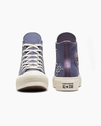 Lavender Grey / Black Converse Chuck Taylor All Star Lift Women Platform Shoes Canada | C-13705629