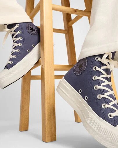 Lavender Grey / Black Converse Chuck Taylor All Star Lift Women Platform Shoes Canada | C-13705629