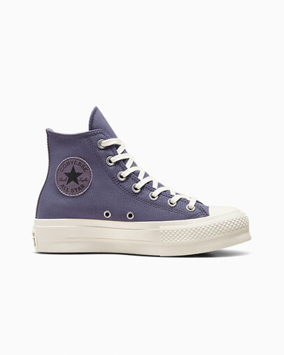 Lavender Grey / Black Converse Chuck Taylor All Star Lift Women Platform Shoes Canada | C-13705629