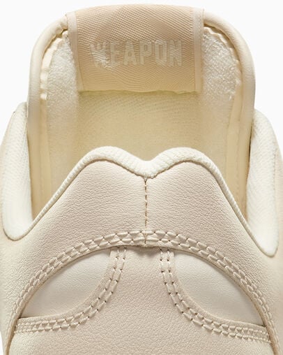 Light Beige Converse Weapon Leather Men Tennis Shoes Canada | C-21036479