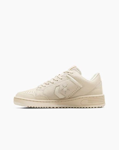 Light Beige Converse Weapon Leather Women Basketball Shoes Canada | C-87469329