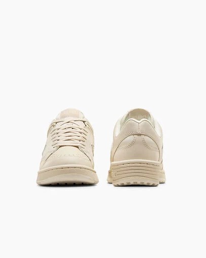 Light Beige Converse Weapon Leather Women Basketball Shoes Canada | C-87469329