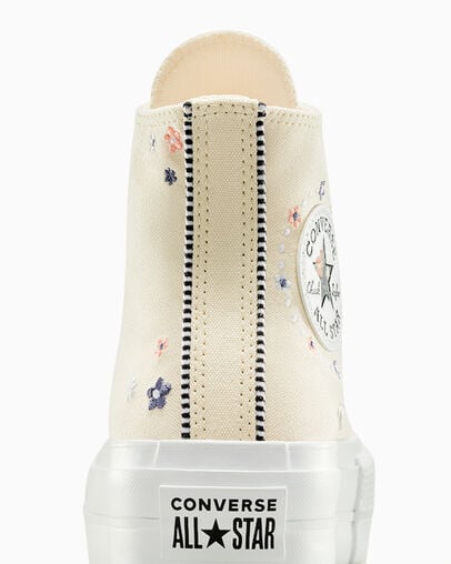 Light Beige / White / Coral Converse Chuck Taylor All Star Lift Women Platform Shoes Canada | C-87906259