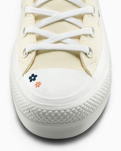 Light Beige / White / Coral Converse Chuck Taylor All Star Lift Women Platform Shoes Canada | C-19705849