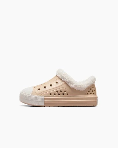 Light Brown Converse Chuck Taylor All Star Play Lite CX Sherpa Kids' Sneakers Canada | C-09614759