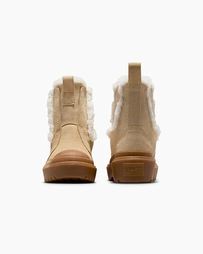 Light Brown Converse Chuck Taylor All Star Chelsea Lugged Suede Kids' Sneakers Canada | C-26054919