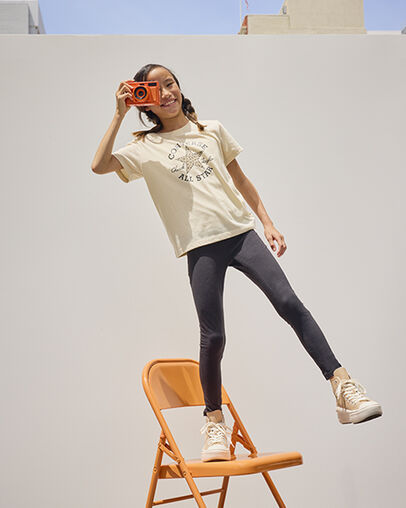 Light Brown Converse Chuck Taylor All Star Move Leather Kids' Sneakers Canada | C-83651029