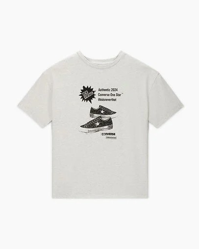Light Grey Converse Converse x thisisneverthat Grid Women T Shirts Canada | C-20378549