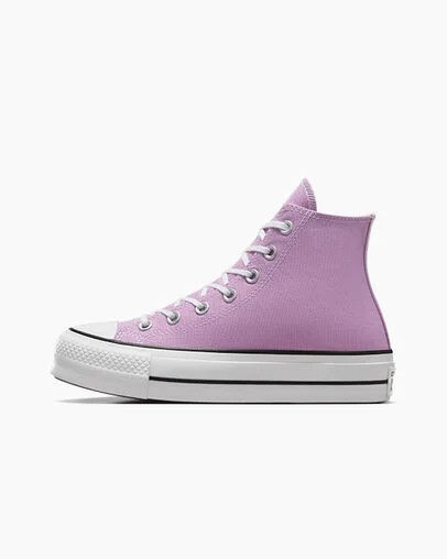 Light Purple /White / Black Converse Chuck Taylor All Star Lift Platform Women Canvas Shoes Canada | C-16583429