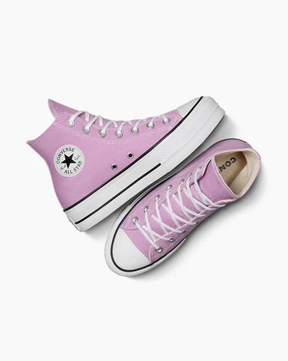 Light Purple /White / Black Converse Chuck Taylor All Star Lift Platform Women Canvas Shoes Canada | C-16583429