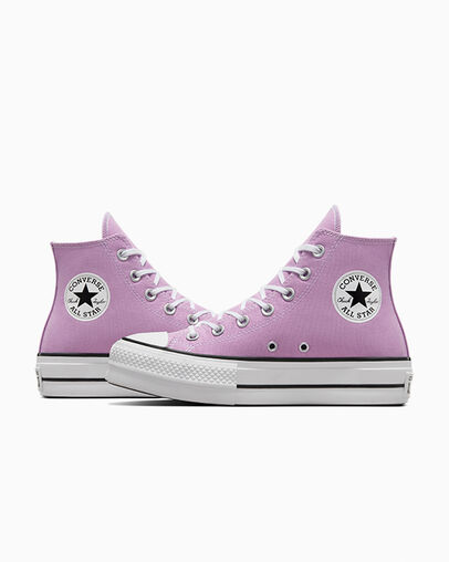Light Purple /White / Black Converse Chuck Taylor All Star Lift Platform Women Canvas Shoes Canada | C-16583429