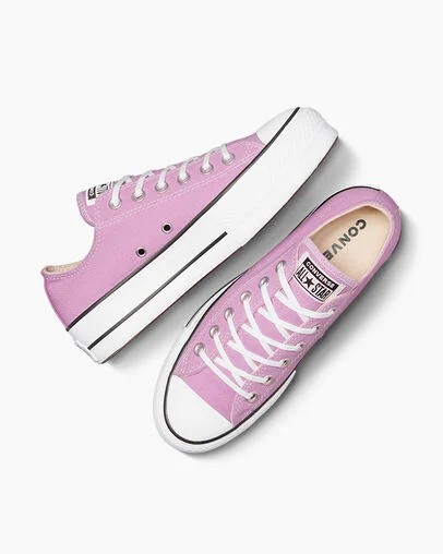 Light Purple /White / Black Converse Chuck Taylor All Star Lift Platform Women Canvas Shoes Canada | C-91286039