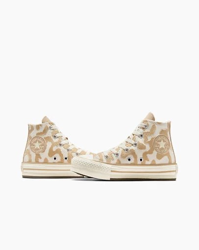 Multicolor Converse Chuck Taylor All Star EVA Lift Leopard Kids' Sneakers Canada | C-37549609