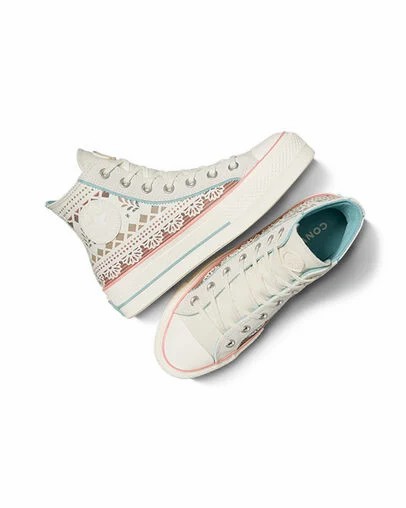 Multicolor Converse Chuck Taylor All Star Lift Day Of The Dead Men Platform Shoes Canada | C-78961539