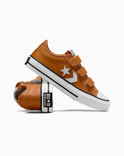 Multicolor Converse Star Player 76 Leather Kids' Sneakers Canada | C-49502179
